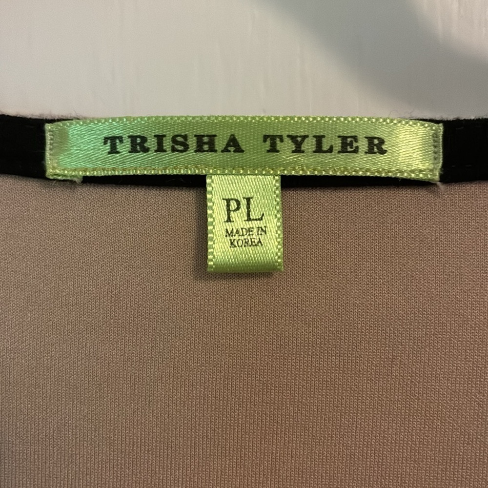 Trisha Tyler Tan Suede Full Zip Jacket PL - Picture 2 of 7